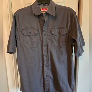 Wrangler Men's Gray Short Sleeve Shirt